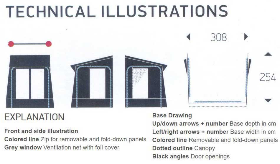 Dorema Caravan Awning Roof Support Pole